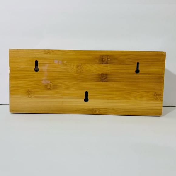 🆕Foil & Plastic Wrap Dispenser W/ Cutter Bamboo Drawer Organizer 12" Rolls - Picture 7 of 8